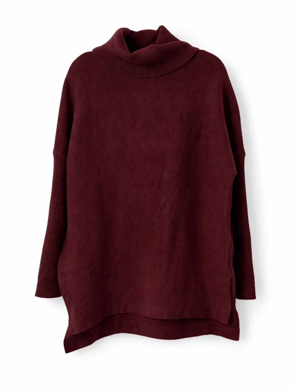 Illusory Oversized Turtleneck Tunic Sweater Brown M NWT